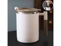 Taza Térmica Beige 450ml Con Infusor Y Asa En Inox 304 Y Pp