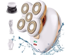 Afeitadora De Bikini Indolora Para Mujer, Resistente Al Agua, Con Cepillo De Limpieza, Recortadora De Vello Inalámbrica Recargable (blanca)
