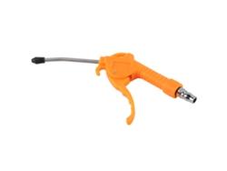 Pistola De Aire Neumática Para Soplar Polvo Con Boquilla Corta Herramienta Industrial Naranja