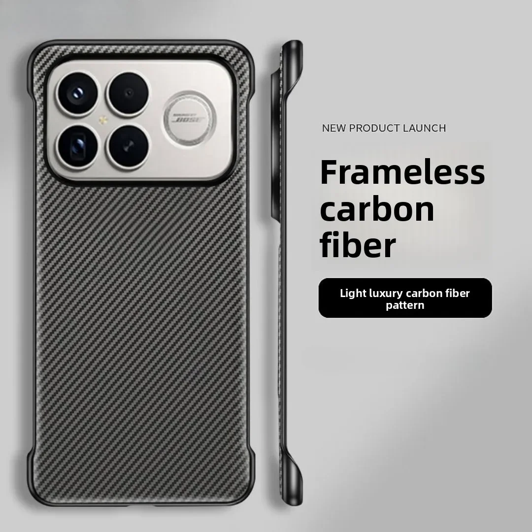 (gris Oscuro, Poco F8 Pro) Funda Para Teléfono Sin Marco Con Textura De Fibra De Carbono, Resistente A Caídas, Carga Magnética.