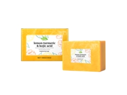 Jabón blanqueador de limón y cúrcuma