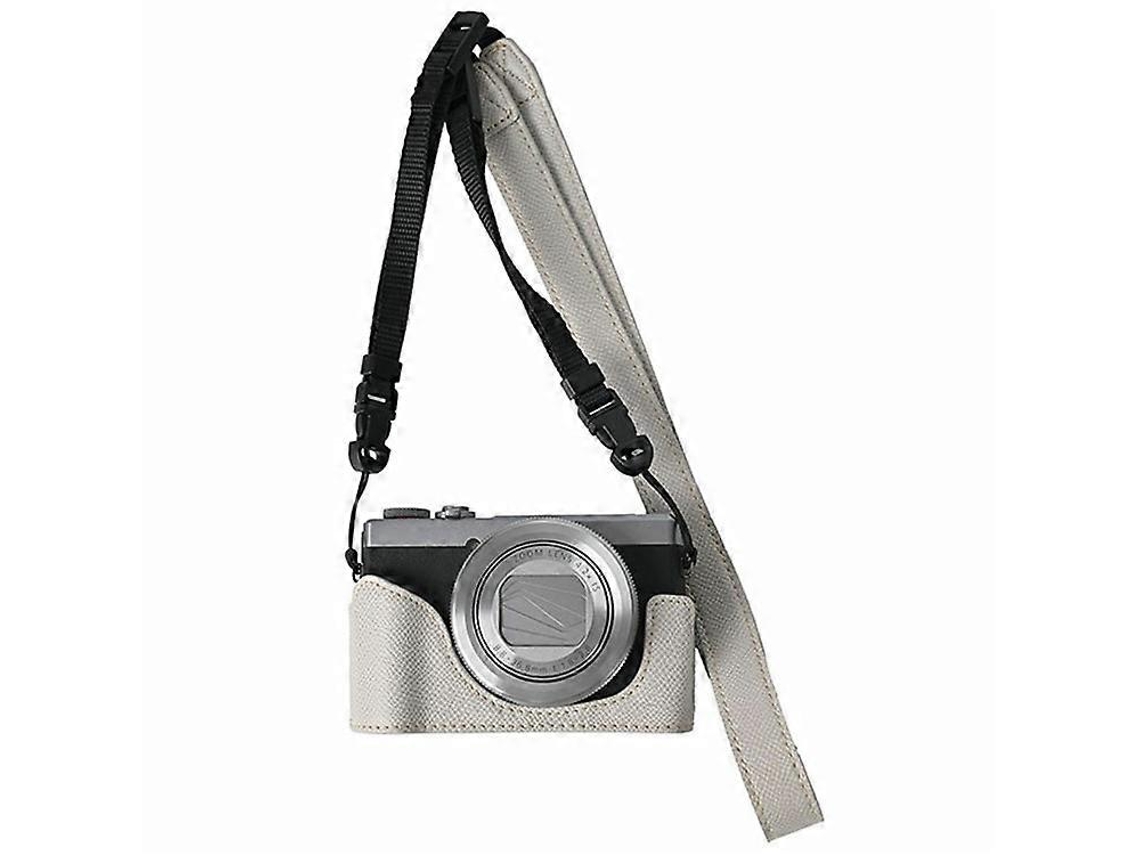Estuche de cuero compatible con Canon PowerShot G7 X Mark III / G7 X Mark II con correa para el hombro Facpoet