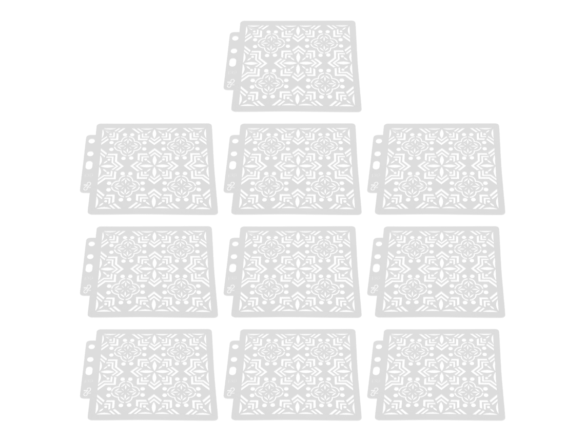 10 Plantillas De Mandala Reutilizables Para Pintura Y Dibujo, Moldes Diy Para Manualidades Y Arte
