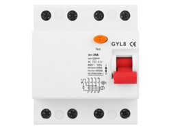 Disyuntor De Circuito Gyl8 4p 400vac 25a Protector De Seguridad Para Corriente Alterna