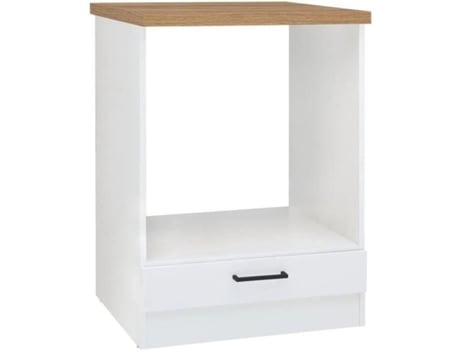 Mueble bajo para horno 60 cm - Encimera - Blanco brillo AUCUNE