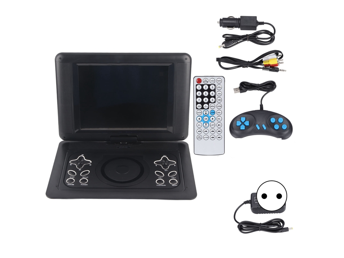 Reproductor De Dvd Portátil Con Pantalla Hd De 12,0 Pulgadas Y Rotación De 270°, Enchufe Eu 110-240v