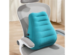 Gris ipree Almohada Ergonómica Inflable Soporte Lumbar Cojín Presión Mejora Comodidad Espalda Vuelos Trenes Oficina
