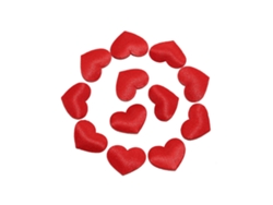 Confeti Brillante Con Forma De Corazón Para Mesa De Boda (1,4 Cm Rojo)