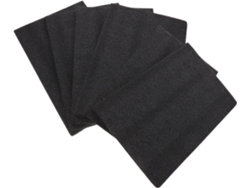Juego De 6 Láminas De Espuma De Polietileno Negro De 30x20x1 Cm, Recortables Para Embalaje