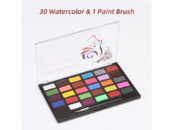 Kit Profesional De Pintura Facial De 30 Colores Con Pinceles Seguros, No Tóxicos E Hipoalergénicos Para Halloween, Cosplay, Fiestas, Festivales Y Artistas Adultos.
