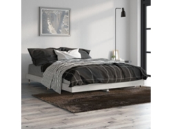Estructura De Cama Madera De Ingeniería Gris Sonoma 135x190 Cm