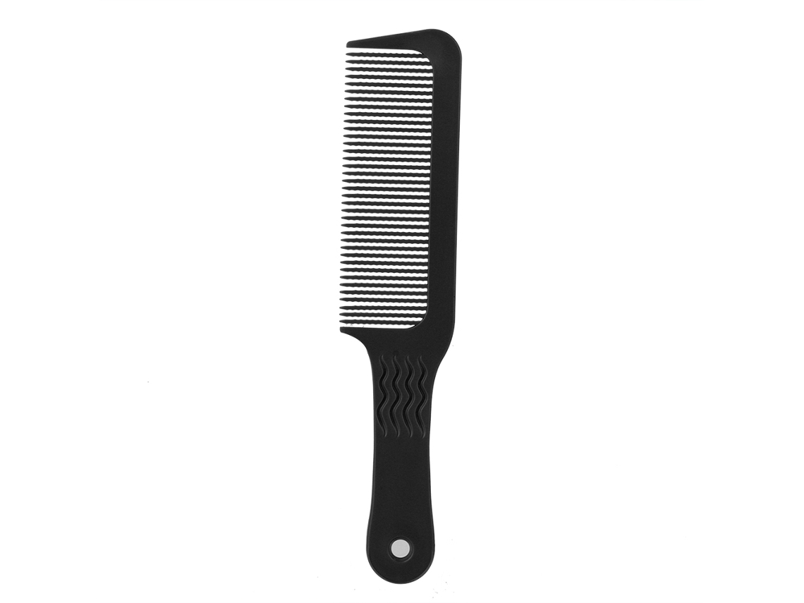 Pente De Cabelo Com Dentes Ondulados Profissional Para Cabeleireiro Estilo Barbear Ferramenta De Modelagem Preto