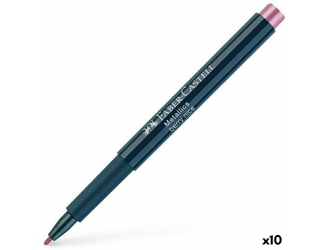 Rotuladoras FABER-CASTELL Metallics Berry Nice Rosa 10 Unidades
