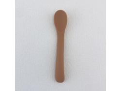 (naranja) Cuchara De Silicona Para Bebé Con Mango Largo, Sin Bpa, Diseño De Cuchara Para Alimentación De Bebés.