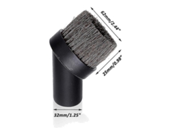 Cepillo para polvo con accesorio para aspiradora de 3 piezas, diámetro interior de 32 mm