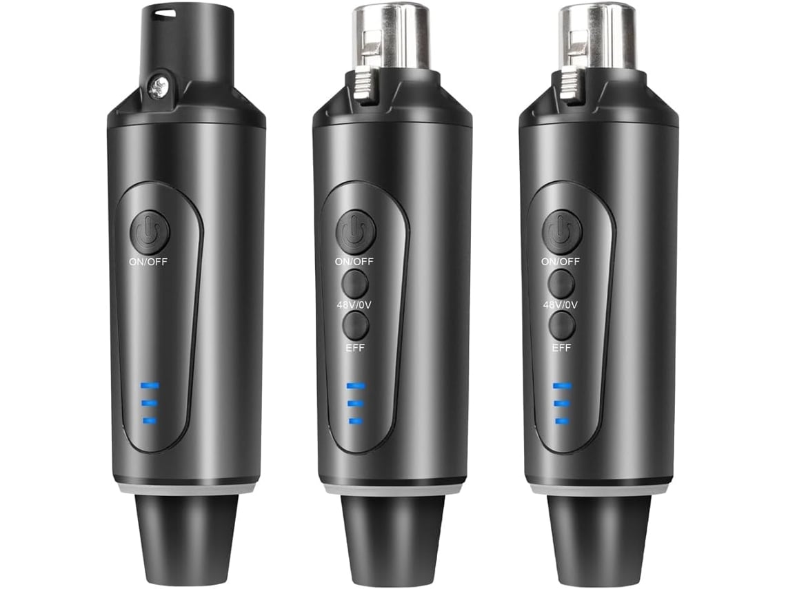 Adaptador Convertidor De Micrófono Inalámbrico Xlr De 2,4 Ghz (3 Unidades)