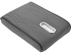 Caja De Almacenamiento Para Cojín De Reposabrazos De Coche En Piel Sintética, Funda Fácil De Limpiar, Diseño Central Moderno.