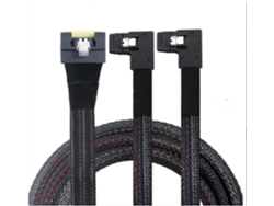 Cable Interno Sff-8087 Curvo Izquierdo Pci-e Gen 4 Slim Sas 8654 8i A 2 Xsas X- Para Servidor