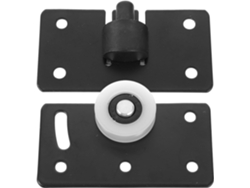 Polea De Puerta Corredera De 2 Piezas, Rodillo De Metal Para Armario, Rueda Para Muebles