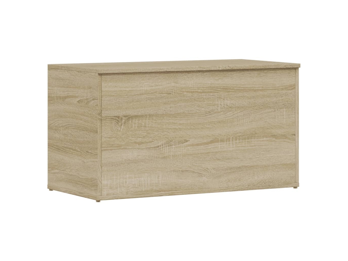 Baúl de almacenamiento de roble procesado Sonoma MAISON EXCLUSIVE (84x42x46 cm)