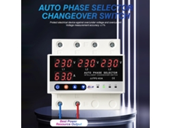 Protector Digital De Voltaje Y Corriente De 3 Polos Con Reconexión Automática Ajustable 63a/100a
