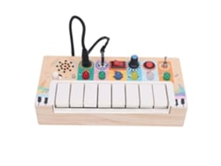Ats-juguete De Tablero Electrónico Para Niños Pequeños Tablero De Piano De Madera Multifuncional Para Educación Temprana Y Entretenimiento Diario