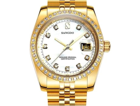 VEANXIN Relojes automáticos para hombre Reloj de pulsera resistente al agua-Azul plateado