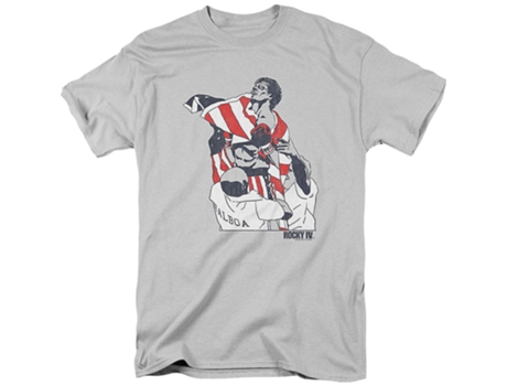 Camiseta ROCKINSTONE de arte gráfico Rocky IV (XXL)