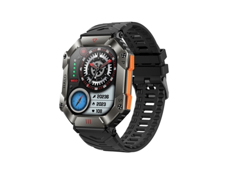 Reloj Inteligente SHAH ARPAN con Llamada Bluetooth, Monitorización de Frecuencia Cardíaca, Presión Arterial, Brújula