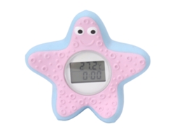 Termómetro De Agua Flotante Para Bebés Con Forma De Estrella De Mar, Luz Tricolor Y Alarma De Temperatura.