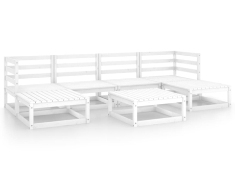 Conjunto 7 de muebles de jardín VIDAXL madera maciza de pino