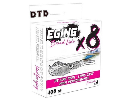 Linha Trançada Eging X8 Azul 0.098 Mmdtd