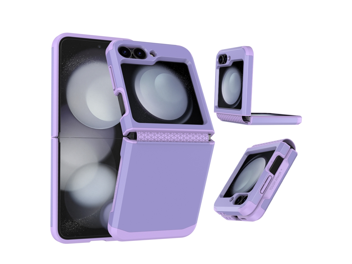 Funda Armor Plegable para Samsung Galaxy Z Flip 4 SIURN Morado