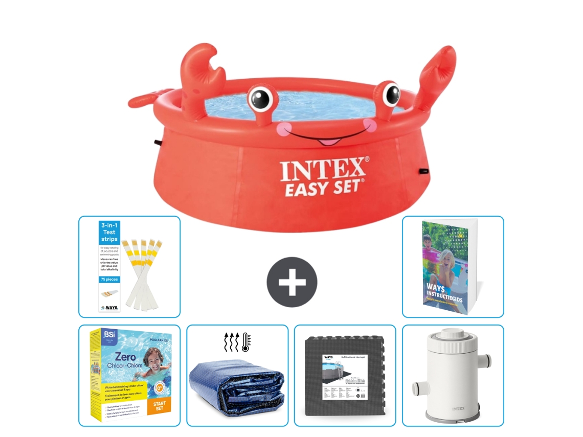 Intex Piscina Easy Set Redonda - Caranguejo - 183x51 Cm - 7-peças S111