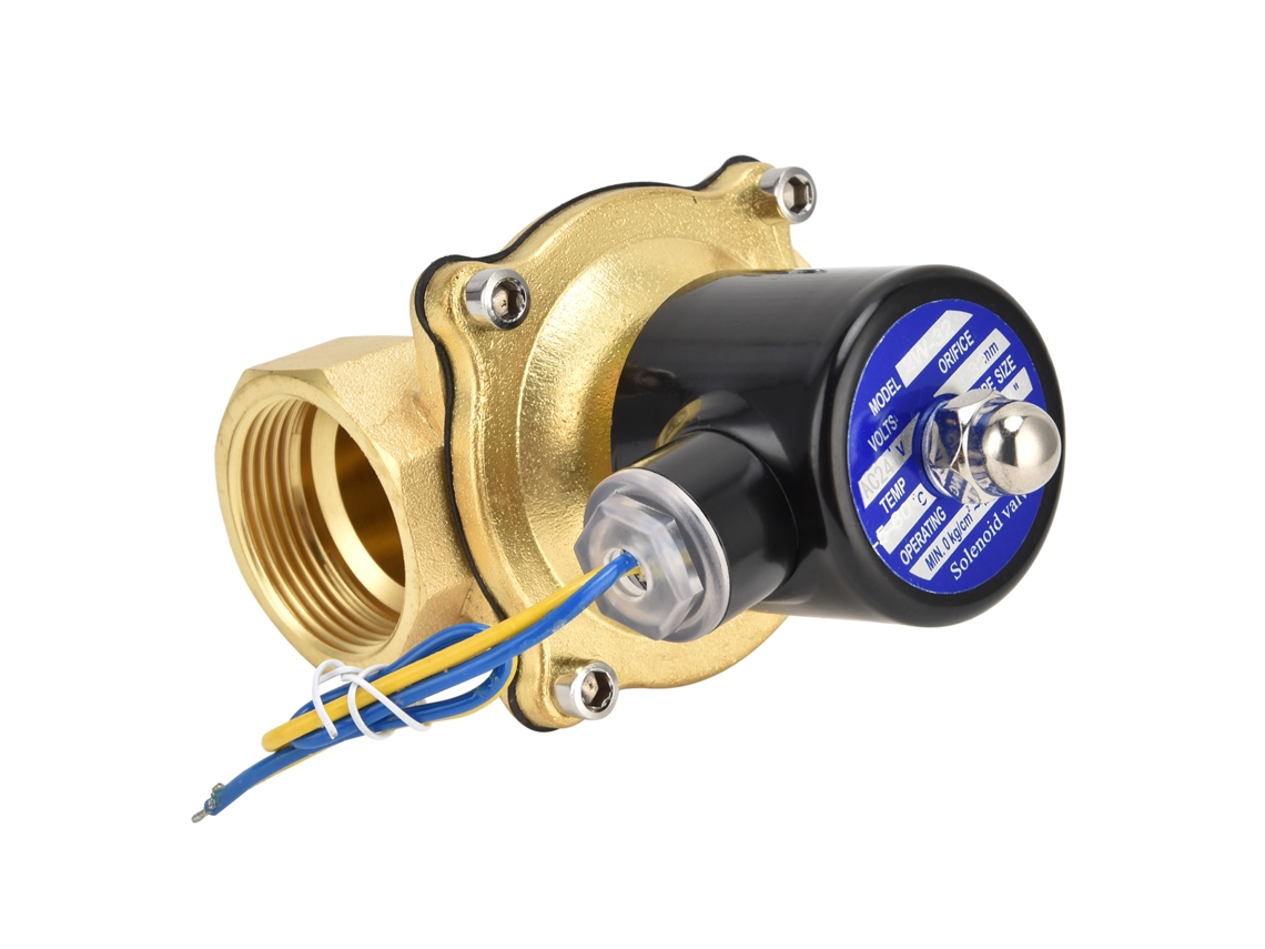 2026velora-válvula Solenoide De Latón Cerrada Normalmente 1/4 Pulgada Para Agua Aire Aceite Ac24v 2w‑320‑32