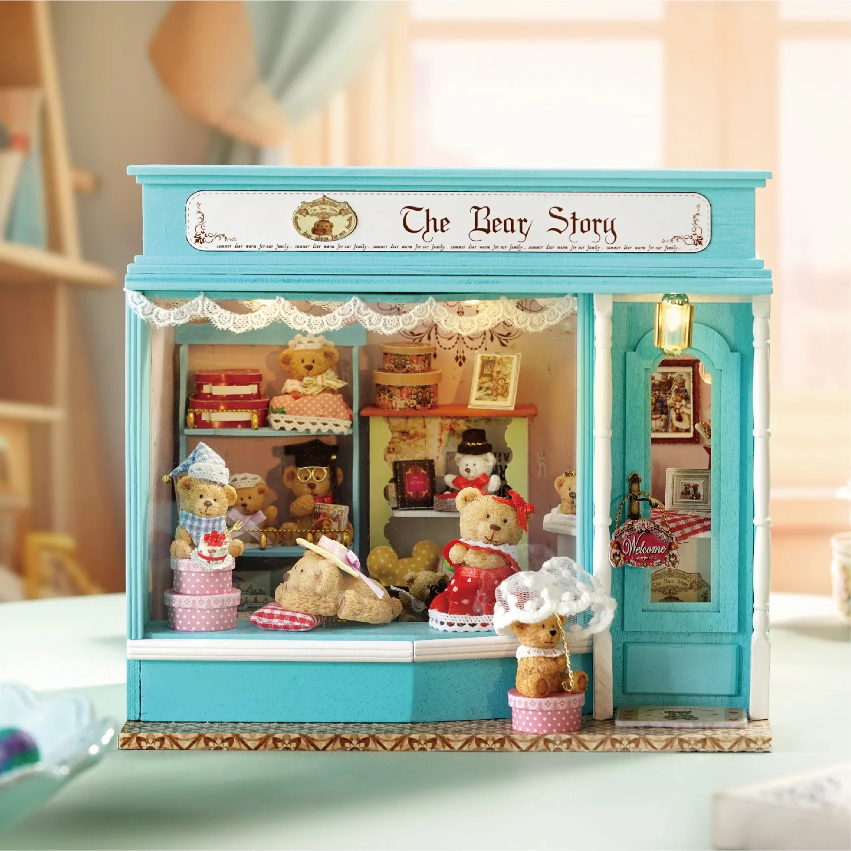 (estilo 2) Juego De Casa Miniatura De Rompecabezas De Madera 3d