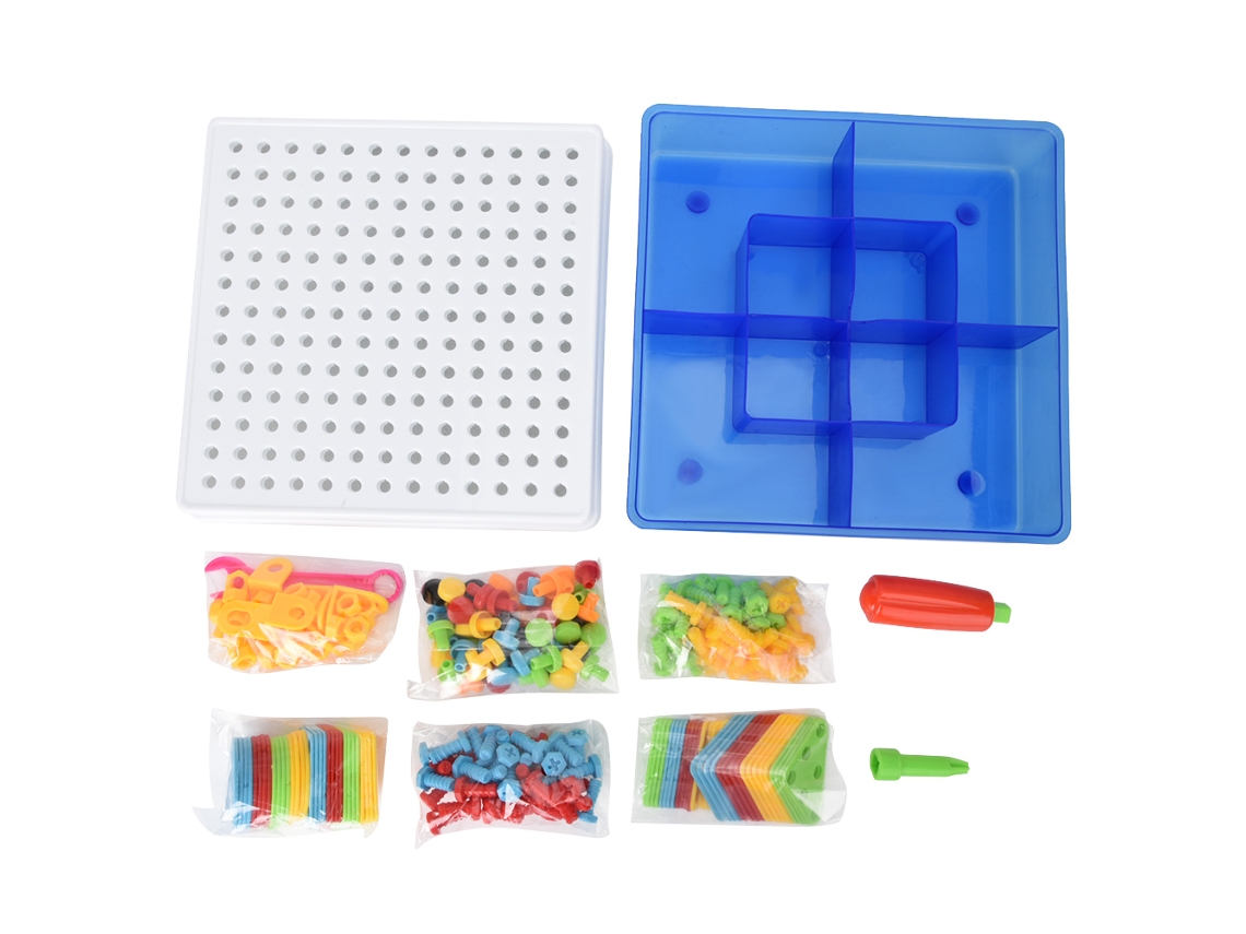 Juego De Juguetes Educativos De Bricolaje De 234 Piezas, Bloques, Tornillos Y Tuercas Para Niños.