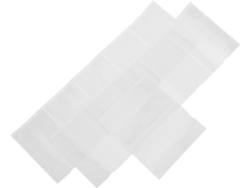 Película difusora adhesiva LED blanca, 50 mm, paquete de 10 láminas flexibles para iluminación de techo. SFUSHOS