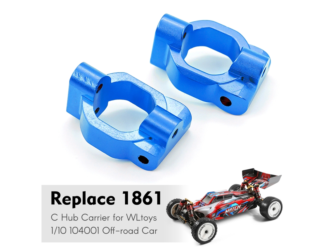 Soporte metálico para buje Anub C para coche todoterreno Wltoys 1/10 104001. Piezas de mejora. Reemplaza los accesorios 1861.