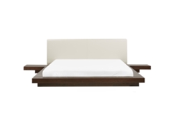 Cama de agua BELIANI Zen de MDF Madera oscura 328x229x86