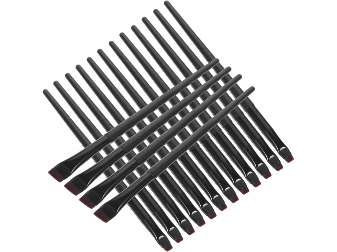 Juego de 16 pinceles delineadores de ojos, pinceles de maquillaje de ojos, pinceles de precisión de Gokoco