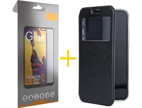 Carcasa + Protector de Pantalla para Samsung Galaxy S22 Plus 5G SKYHE Negro
