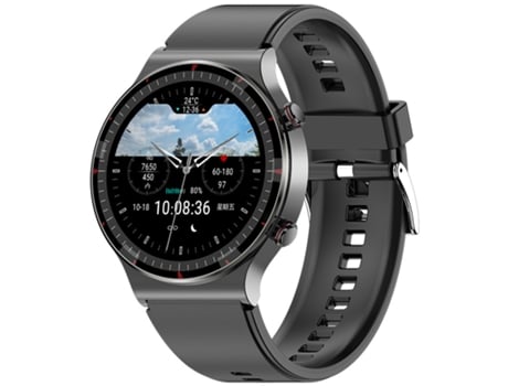 Smartwatch deportivo, pantalla HD de 1,3 pulgadas, 30 días en espera, negro CHRONUS