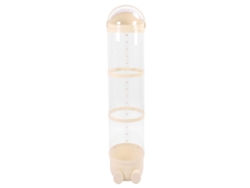 Tubo De Almacenamiento Transparente Para Peluches, 130 Cm, Gran Capacidad, Color Amarillo.