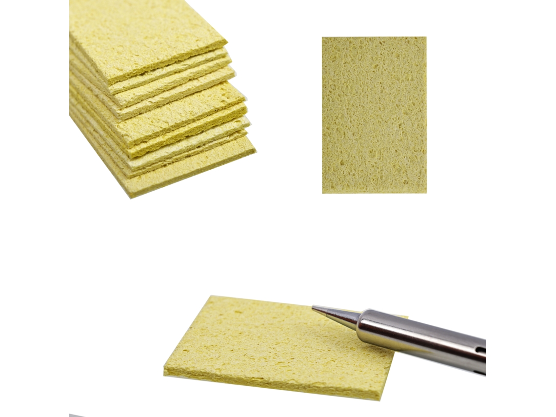 Esponja para punta de soldador de 50 x 35 mm – Limpieza eficaz | Se expande de 2 a 5 mm | Ideal para soportes