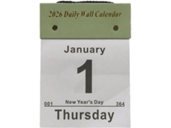 Calendario Diario 2026, Papel Grueso Desprendible | De Escritorio Y Pared Para Todo El Año Ideal Para Aulas