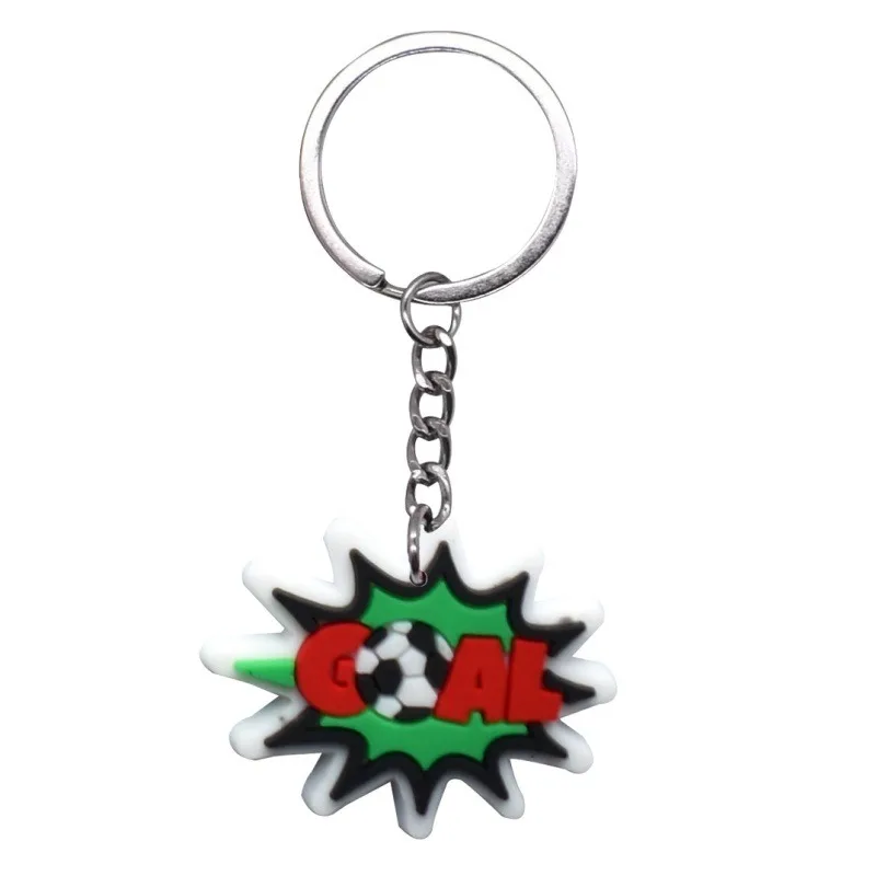 (paquete De 2) Llaveros Con Temática De Fútbol, De Goma Blanda De Pvc, Colgantes Decorativos