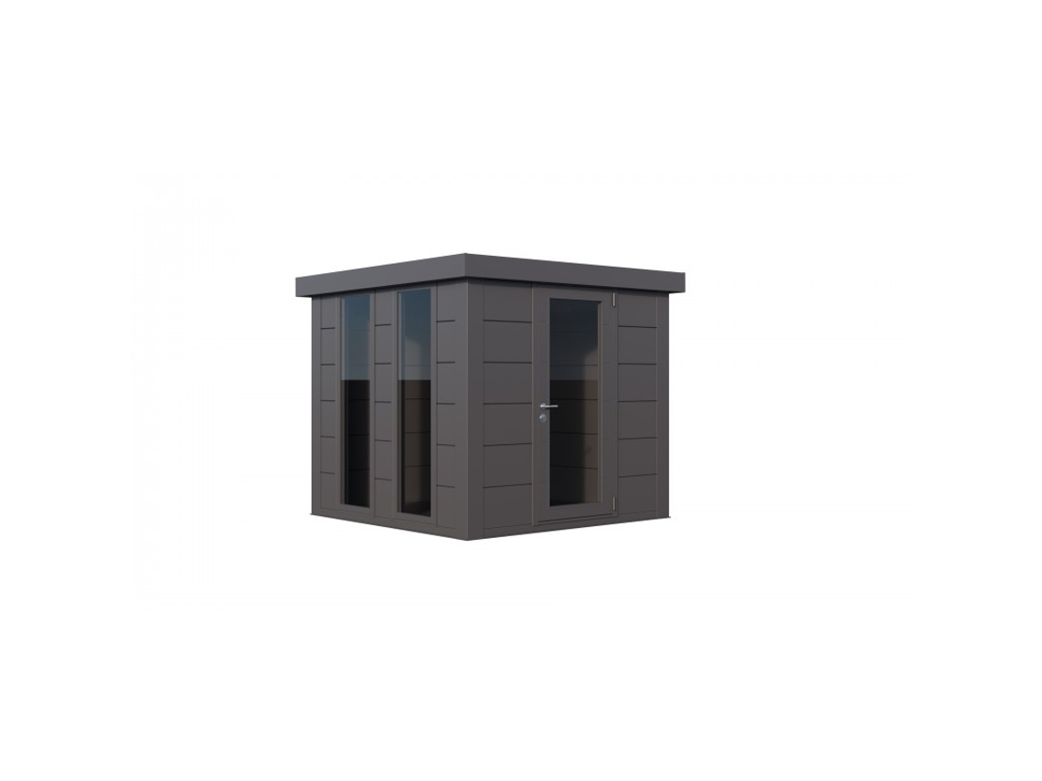 Caseta de Jardin metálica NH4 Iluminado | Antracita | 238 x 238 - NOVO HABITAT