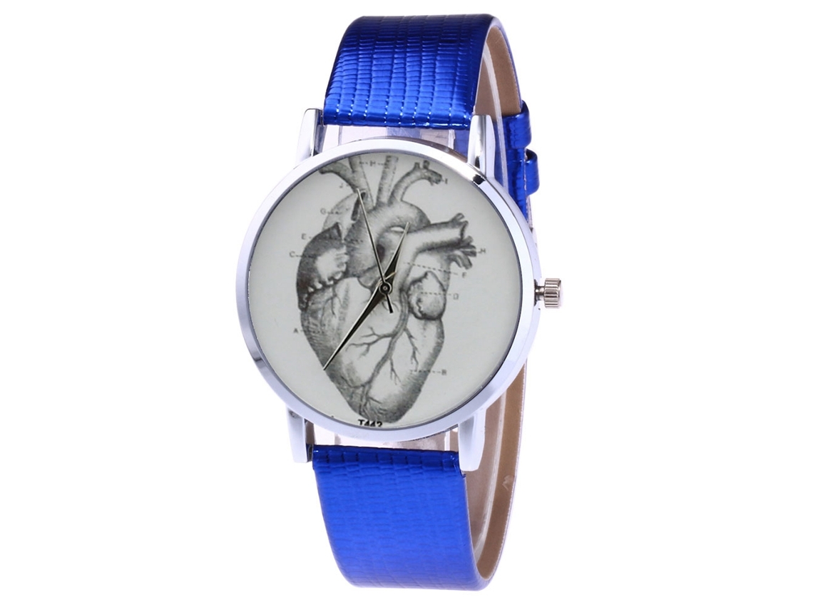 Reloj Unisex De Cuero Pu Moda Quartzo Zhoulianfa T442-yx Azul