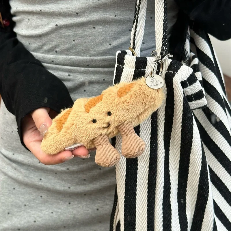 (baguette) Colgante De Peluche Con Forma De Comida, Suave, Esponjoso Y Un Regalo Adorable.